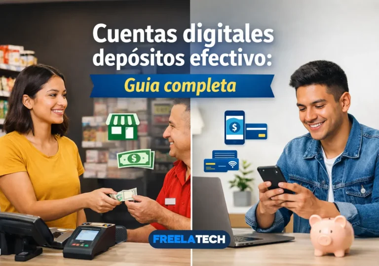 Cuentas digitales depósitos efectivo: guía completa - Freela Tech