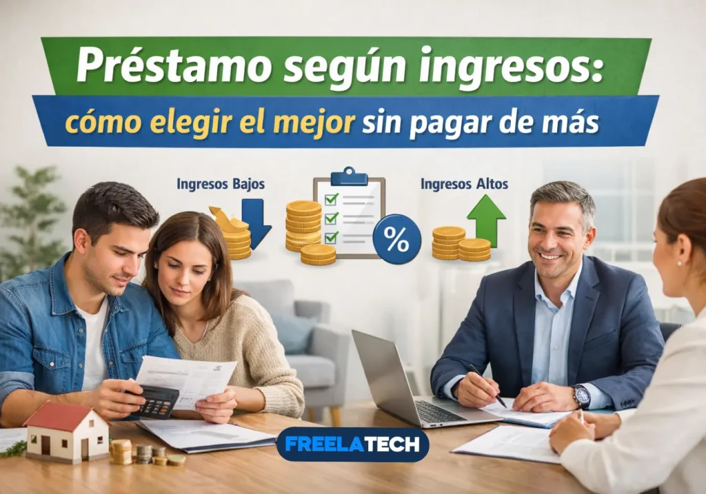 Préstamo según ingresos: cómo elegir el mejor sin pagar de más - Freela Tech
