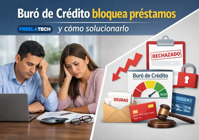 Buró de Crédito bloquea préstamos y cómo solucionarlo - Freela Tech