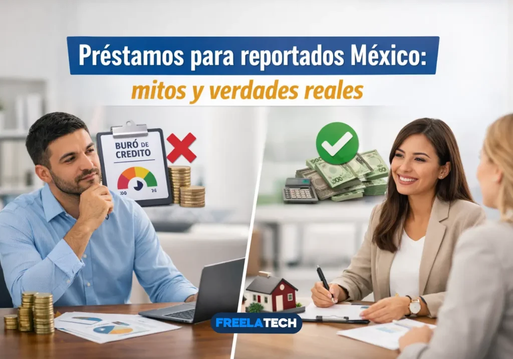 Préstamos para reportados México: mitos y verdades reales - Freela Tech