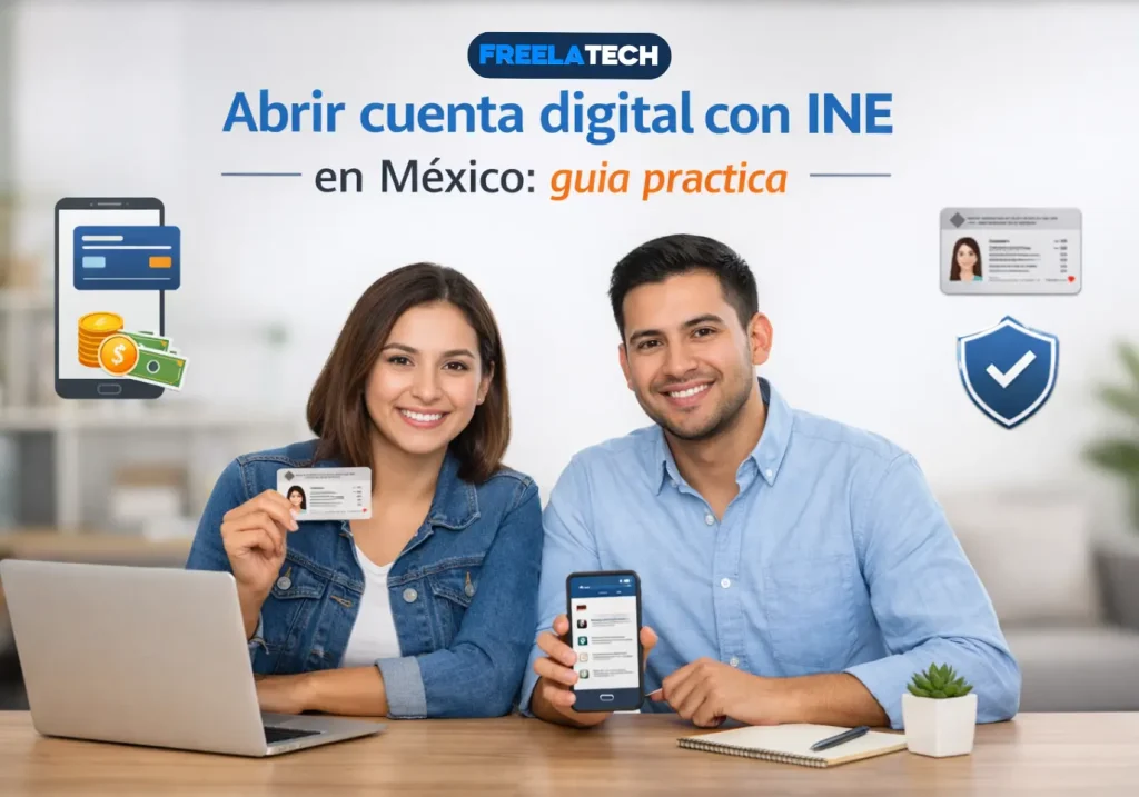 Abrir cuenta digital con INE en México: guía práctica - Freela Tech