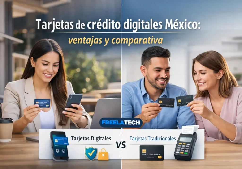 Tarjetas de crédito digitales México: ventajas y comparativa - Freela Tech