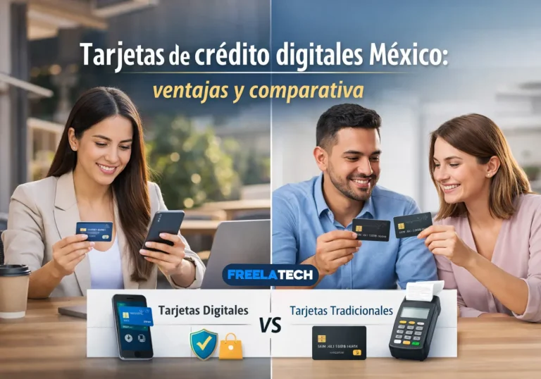 Tarjetas de crédito digitales México: ventajas y comparativa - Freela Tech