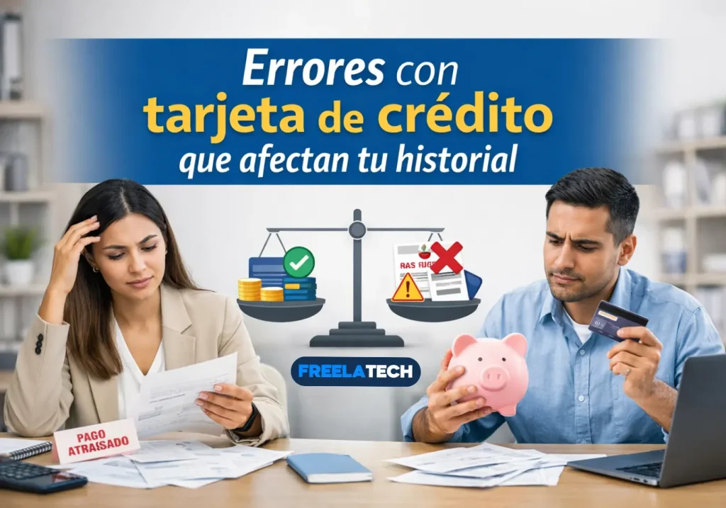 Errores con tarjeta de crédito que afectan tu historial - Freela Tech