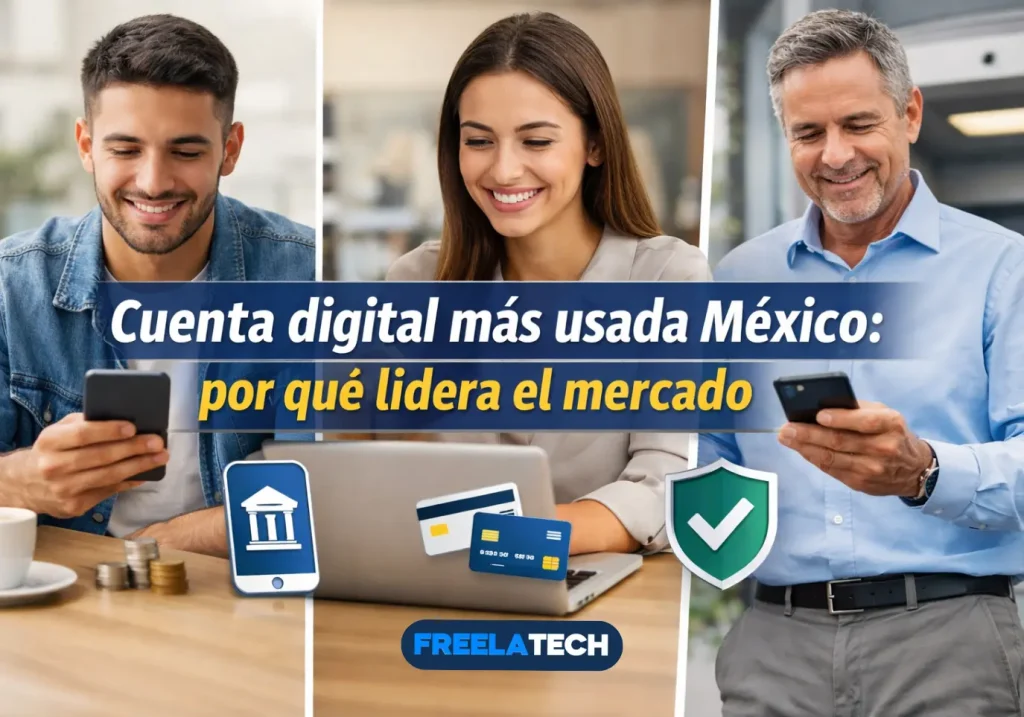 Cuenta digital más usada México: por qué lidera el mercado - Freela Tech