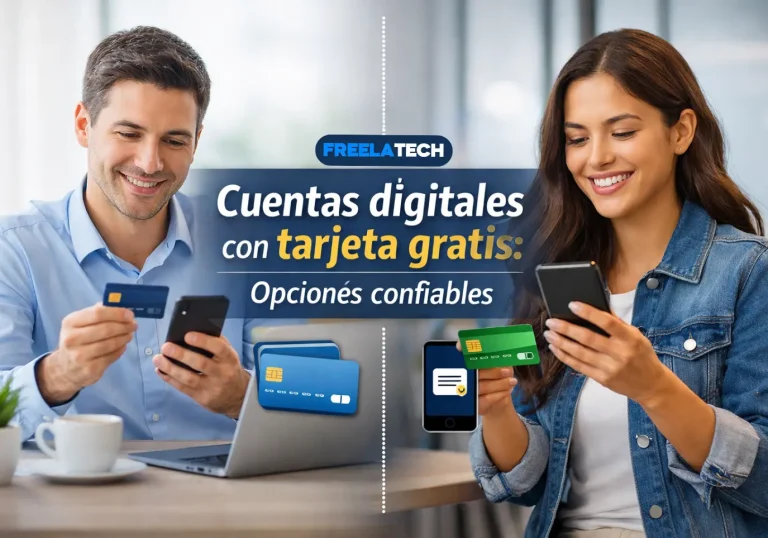 Cuentas digitales con tarjeta gratis: opciones confiables - Freela Tech