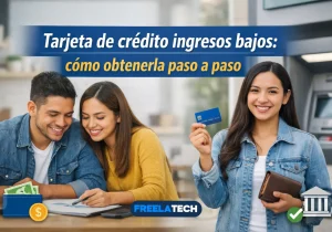 Tarjeta de crédito ingresos bajos: cómo obtenerla paso a paso - Freela Tech