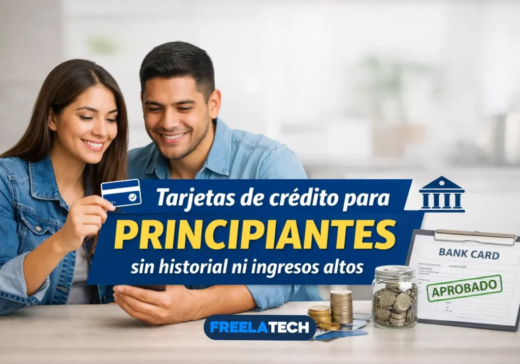 Tarjetas de crédito para principiantes sin historial ni ingresos altos - Freela Tech