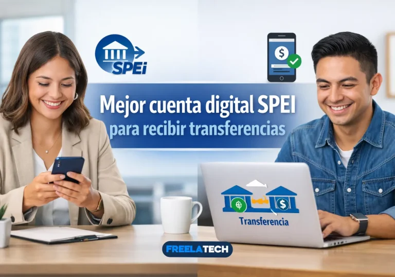 Mejor cuenta digital SPEI para recibir transferencias - Freela Tech