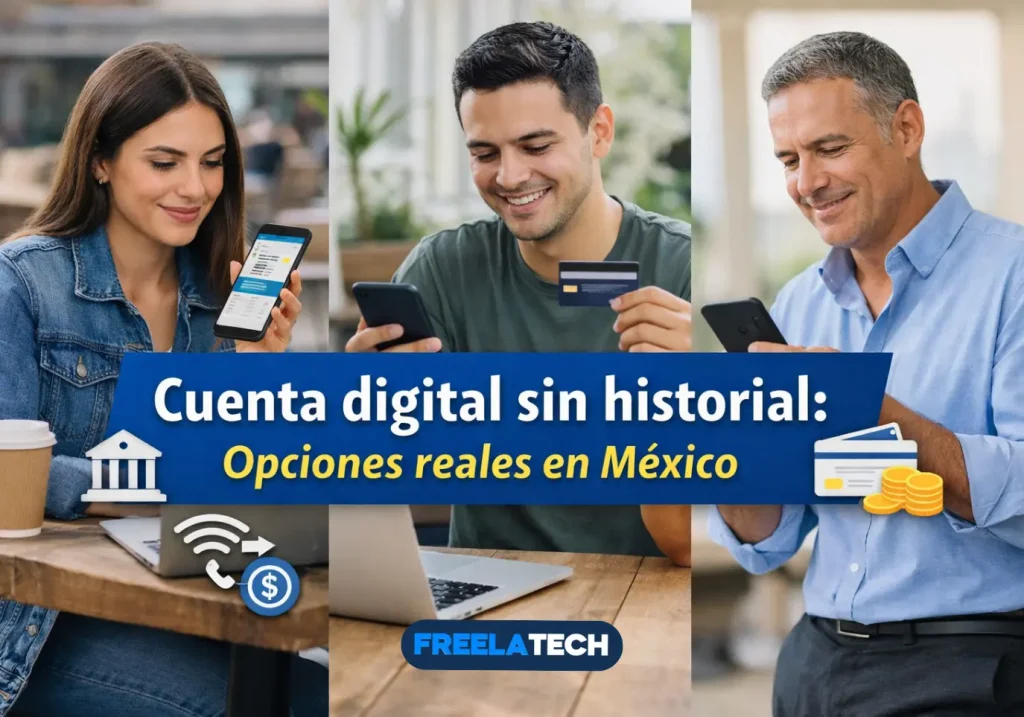 Cuenta digital sin historial: opciones reales en México - Freela Tech