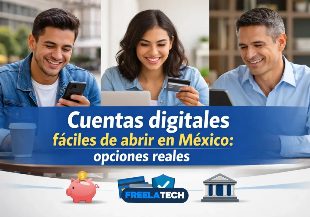 Cuentas digitales fáciles de abrir en México: opciones reales - Freela Tech